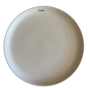 Casafina Ceramic Stoneware 10.5 Dinner Plate Pacifica Collection Vanilla Speckle